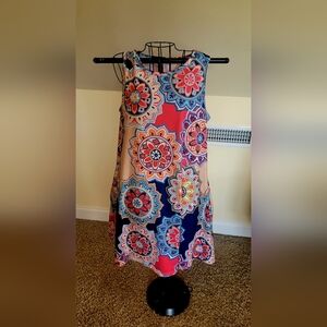 Colorful Mandala Print Dress